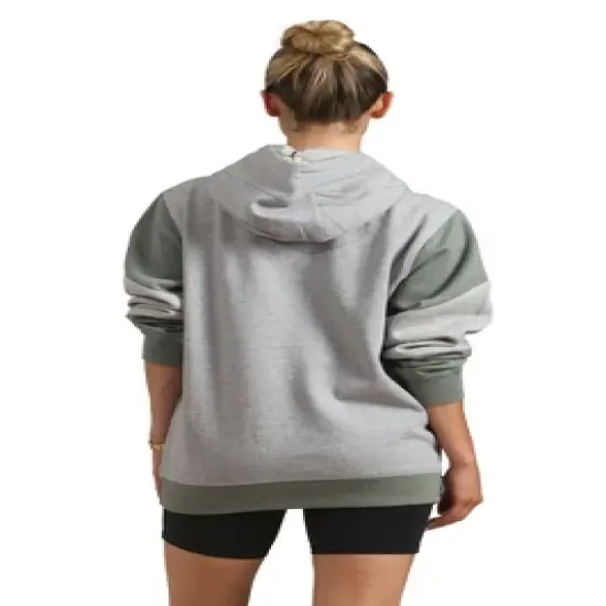 Members Only Women's Colorblock Pullover Oversized Hooded Sweatshirt image {2}