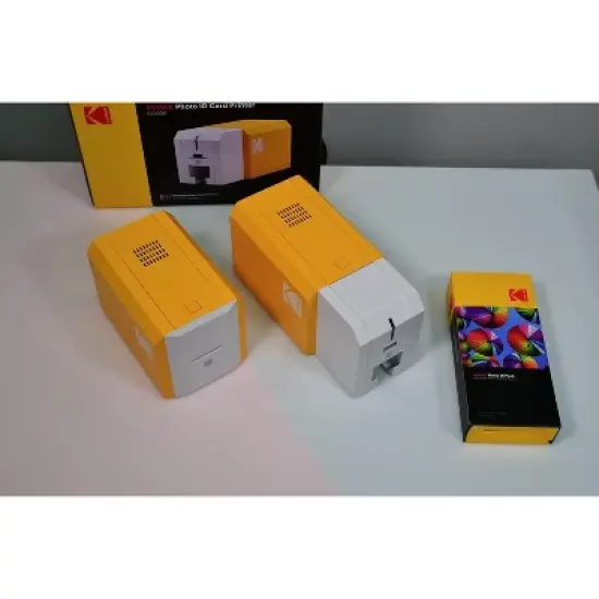 KODAK Photo ID Card Printer, Compact and Easy to Use, Color Ribbon and 100 Cards Included image {4}
