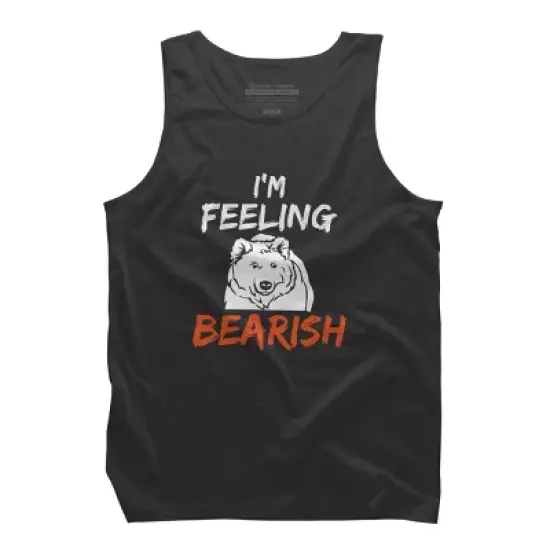 Men's Design By Humans I'm Feeling Bearish By MadderTees Tank Top image {3}