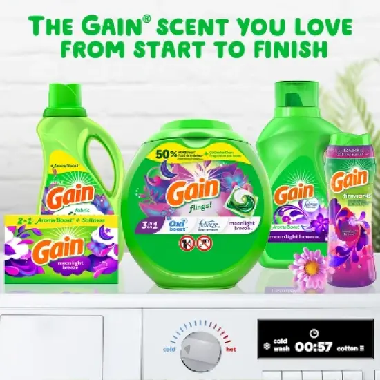 Gain Liquid Fabric Softener - Moonlight Breeze Scent - 140 fl oz image {9}