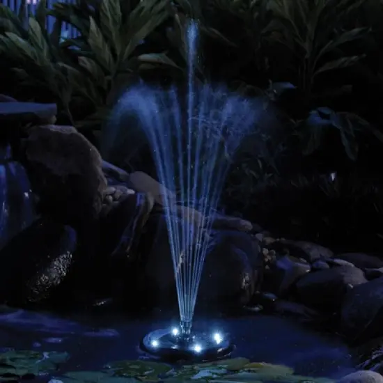 pond boss Floating Fountain with White LED Lights image {4}
