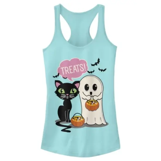 Junior's Lost Gods Halloween Treat Friends Racerback Tank Top image {4}