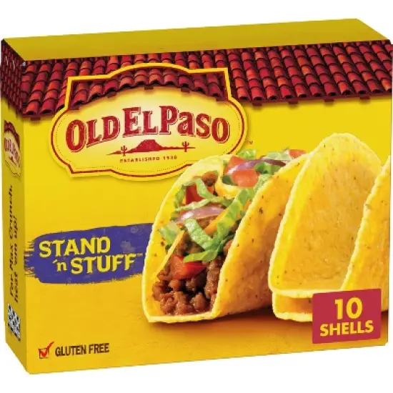 Old El Paso Gluten Free Vegan Stand 'n Stuff Yellow Corn Taco Shells - 4.7oz/10ct image {11}