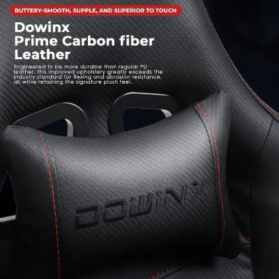 Adjustable Gaming Chair with Massage Lumbar Support and Retractable Footrest - Dowinx image {3}