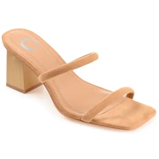 Journee Collection Womens Henrietta Tru Comfort Foam Open Square Toe Block Heel Sandals image {11}