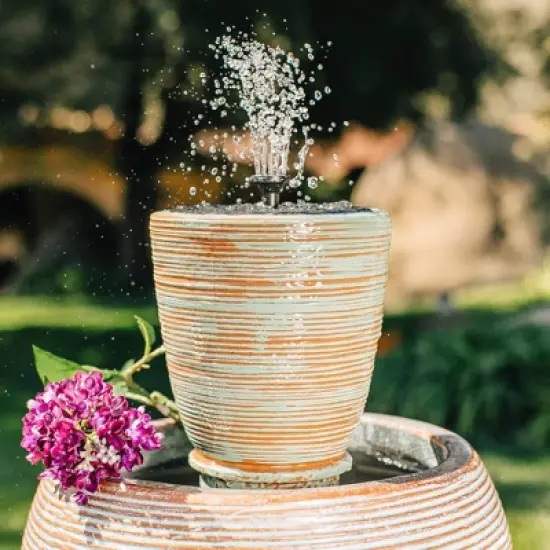 12.75" Pisa Instant Cordless Fountain Patina Copper - Bernini image {4}