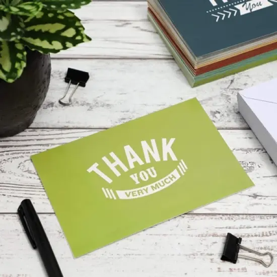 Best Paper Greetings 48 Pack Masculine Thank You Cards for Men with Envelopes for Work, Business, 6 Retro Designs, Blank Inside, 4 x 6 In image {2}