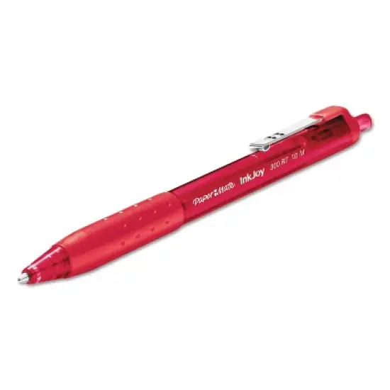 Paper Mate InkJoy 300 RT Retractable Ballpoint Pen 1mm Red Dozen 1951258 image {1}