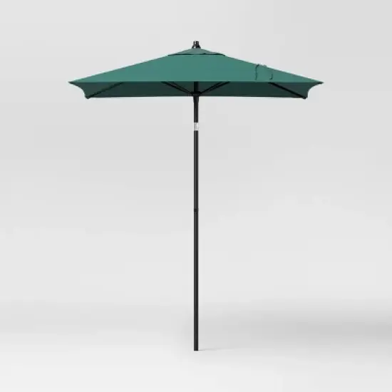 6' Square Outdoor Patio Market Umbrella with Black Pole - Threshold&trade; image {13}