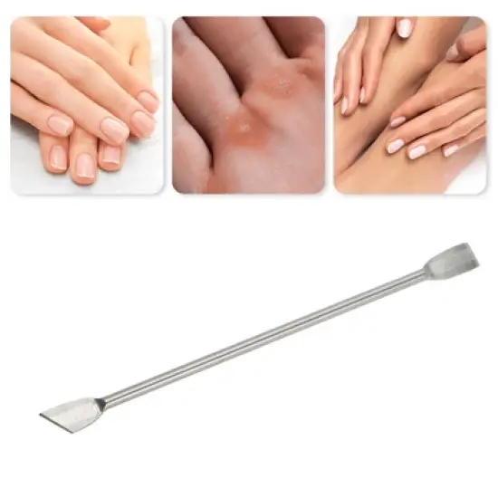 Unique Bargains Multi-function Cuticle Pusher 4.72" Length Silver Tone 1 Pc image {5}