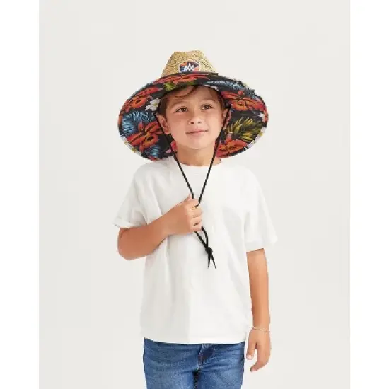 Hemlock Koa Straw Lifeguard Hat Big Kids image {2}
