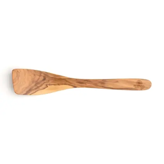 Berard Handcrafted Olive Wood 12 Inch Curved Spatula image {4}
