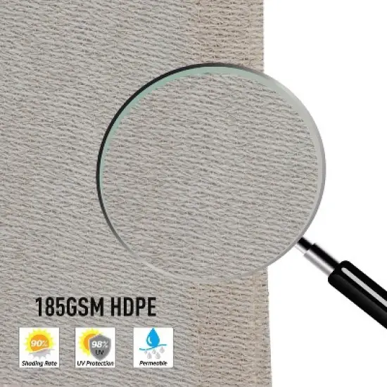 Outsunny 20' x 16' Rectangle Patio Sun Sail Shade Canopy Cloth image {3}