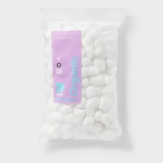 Organic Cotton Balls - 200ct - up&up&trade; image {4}