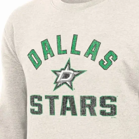 NHL Dallas Stars Men's Long Sleeve Oat Crew Neck Fleece image {2}