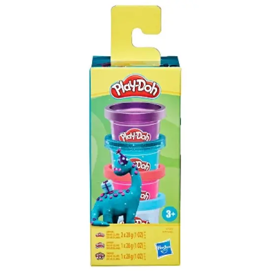 Play-Doh Mini Dino Colors 4- 1oz Tubs Pack image {4}