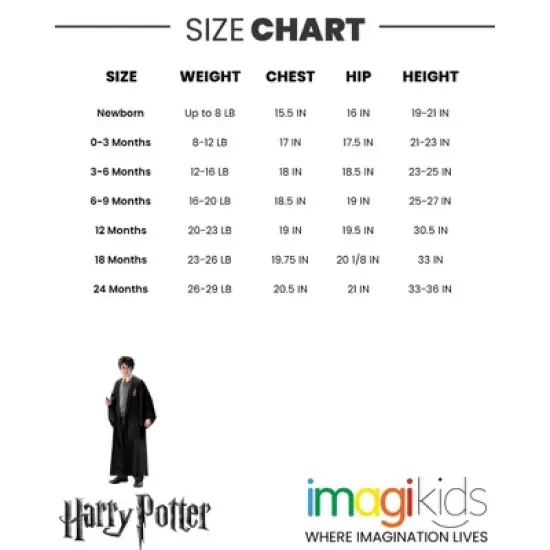 Harry Potter Baby Girls Bodysuit Pants and Headband 3 Piece Outfit Set Newborn to Infant image {6}