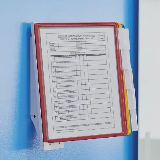 Durable Sherpa Wall-Mount Reference System 10 Panels 10 x 4 x 13 1/2 554100 image {3}