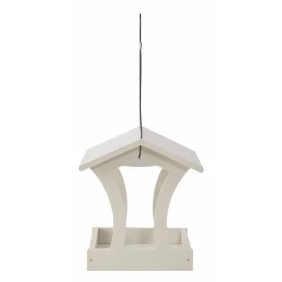 Bird's Choice Green Solutions Fly-Thru Feeder - White: Weather-Resistant, No Assembly, Thistle Compatible image {2}