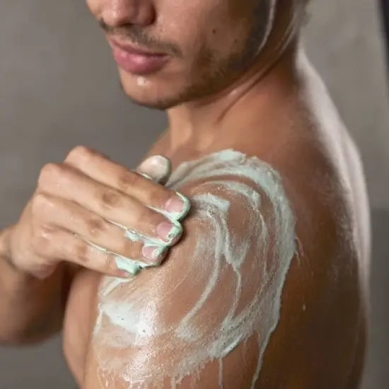 Dove Men+Care Body & Face Scrub with Plant-Based Moisturizers - Coastal Cedar & Bergamot - 9oz image {9}