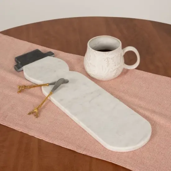 Storied Home 16 oz. Embossed Stoneware Mug with Snowflakes and Reactive Glaze, White image {3}