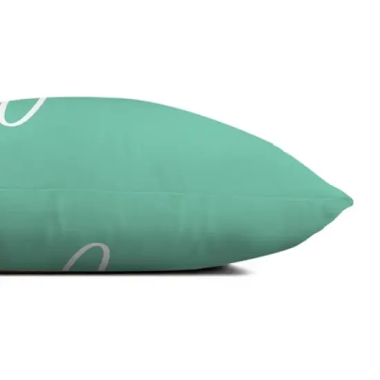 Creative Products Relax Thin Script Mint 14x20 Indoor / Outdoor Pillow image {2}