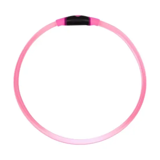 Nite Ize Howl LED Safety Necklace Adjustable Dog Collar - Pink image {4}