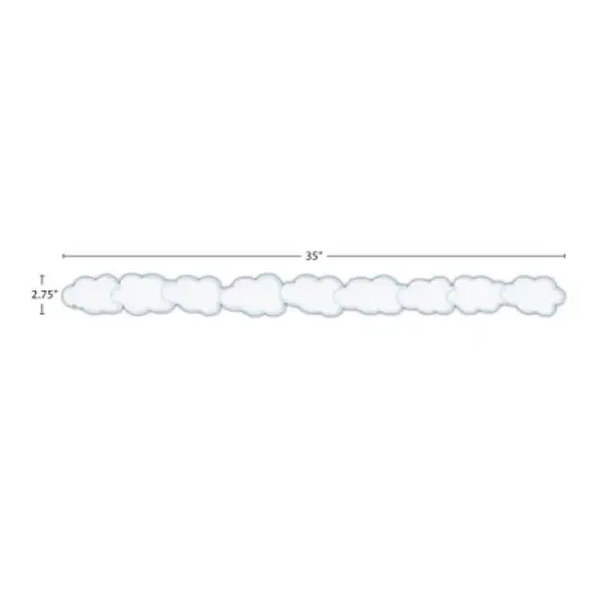 Teacher Created Resources&reg; Clouds Die-Cut Border Trim, 35 Feet Per Pack, 6 Packs image {3}