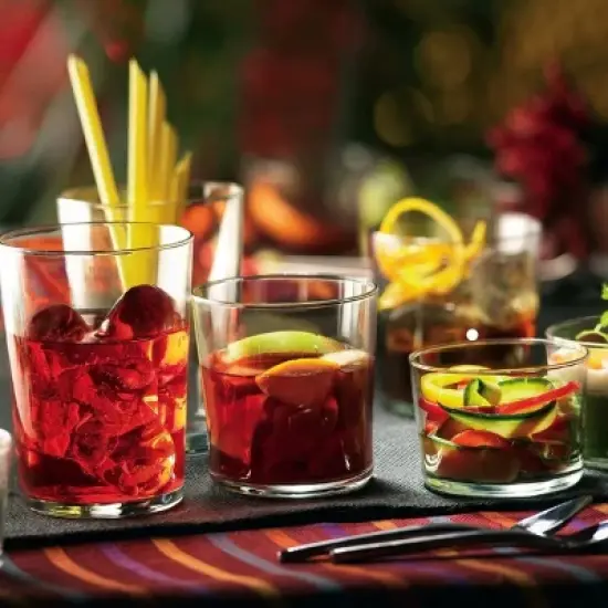 Bormioli Rocco Bodega Glassware, 12-Piece Maxi 17 oz Drinking Glasses For Water, Beverages & Cocktails, Tempered Glass Tumblers, Clear image {3}