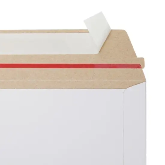 Juvale 25 Pack Rigid Mailers with Self Sealing Flap, Bulk Stay Flat 12 x 12 Envelopes for Shipping Photos, Calendars, 12.5 x 12.5 In image {6}