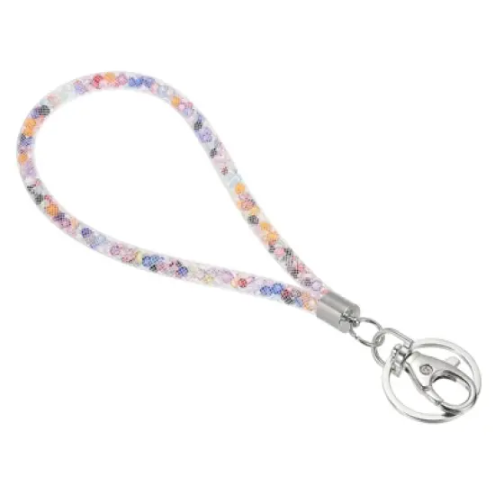 Unique Bargains Crystal ID Card Wristlet Bling Keychain Lanyards with Metal Clasps image {6}