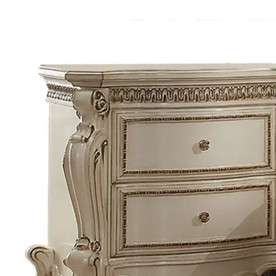 31" Picardy Nightstand Antique Pearl - Acme Furniture image {2}