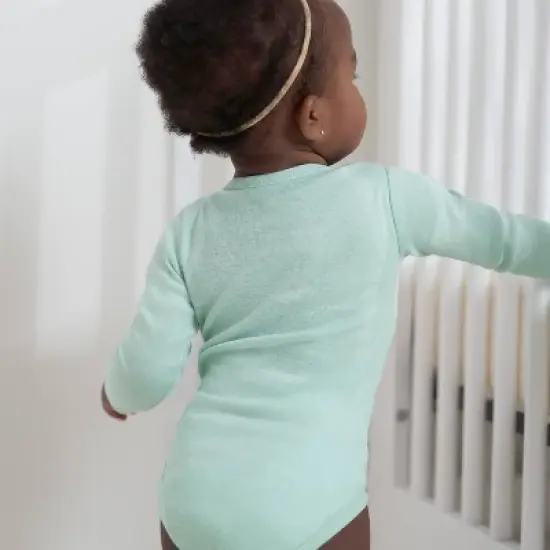 Gerber Baby 4pk Long Sleeve Onesies image {7}