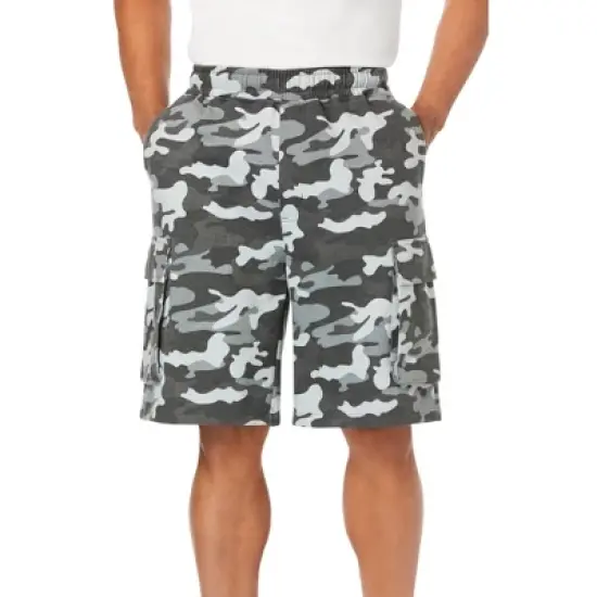 KingSize Men's Big & Tall Fleece 10" Cargo Shorts image {13}