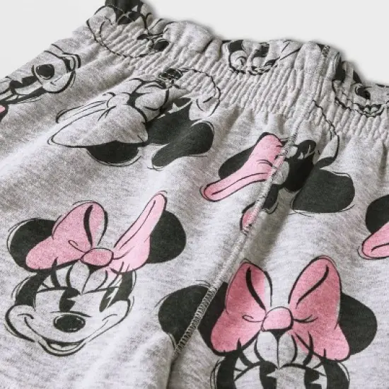 Girls' Disney Minnie Mouse Adaptive Pants - Heather Gray image {2}