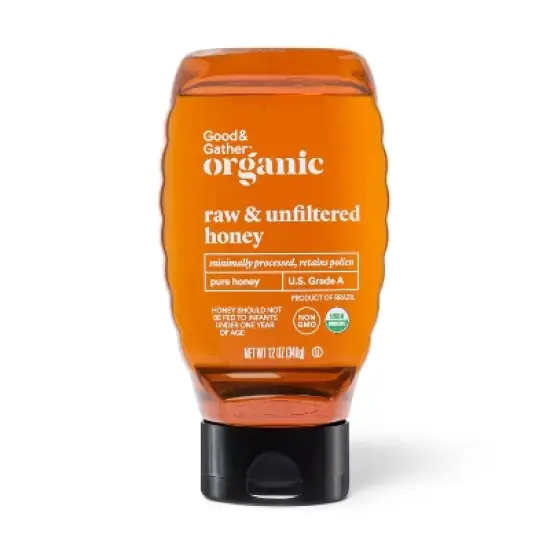 Organic Raw Unfiltered Pure Honey - 12oz - Good & Gather&trade; image {4}