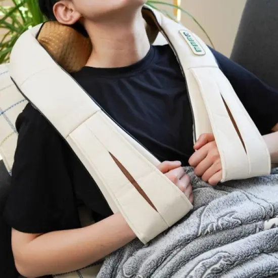 Nekteck Cordless 6D Shiatsu Neck and Back Massager with Heat, Ideal for Pain Relief at Home, Office, or Car &ndash; Perfect Gift for Men & Women image {6}