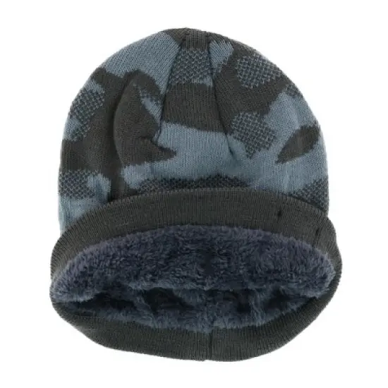 Polar Extreme Men's Camo Print Pull Hat with Lining image {1}