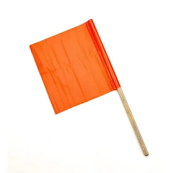 Mutual Industries Standard Highway Safety Flag 24" x 24" x 36" Orange 10/Pack 14994-36-24 image {2}