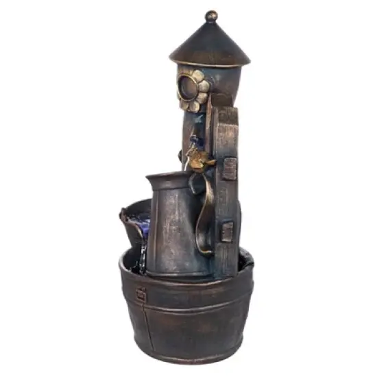 Design Toscano Backyard Buckets of Fun Cascading Waterfall Garden Fountain image {3}