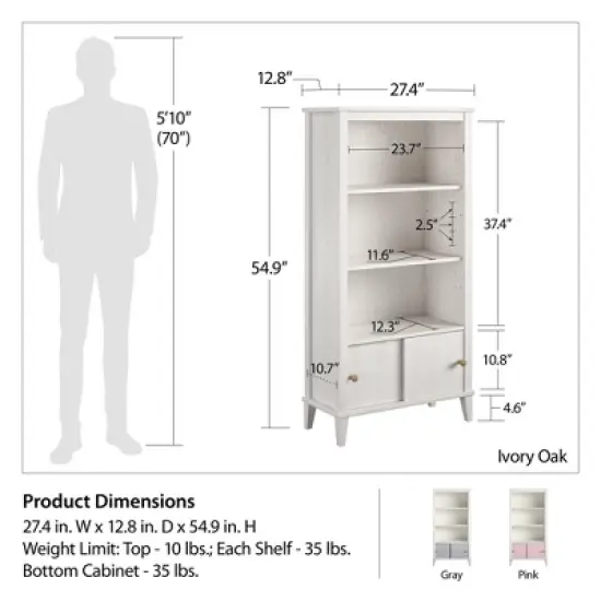 Little Seeds Monarch Hill Poppy Kids Bookcase image {3}