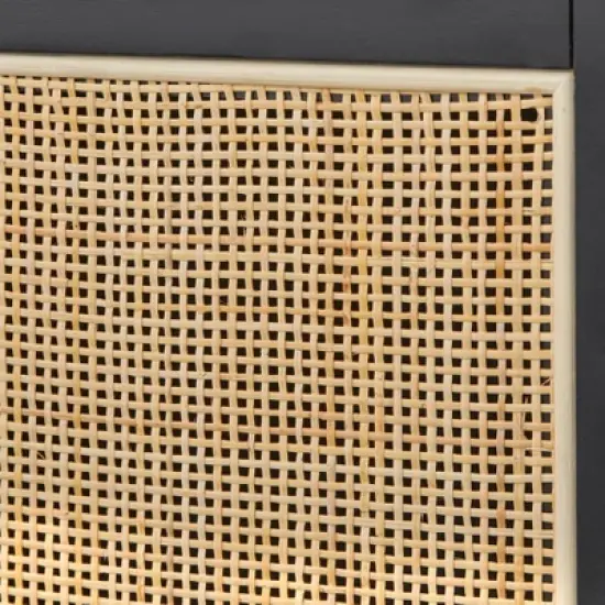 Allen Mid-Century Modern Buffet Black/Natural - Angelo:Home image {3}