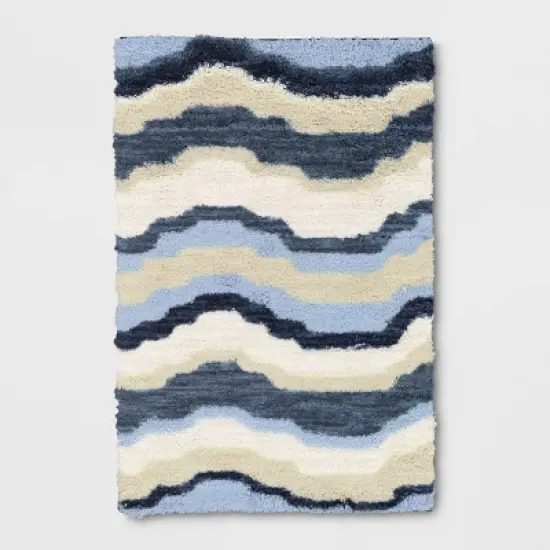 Waves Area Kids' Rug Blue/Green - Pillowfort&trade; image {4}