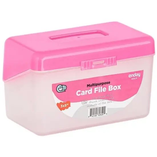 Enday  3" X 5" Index Card File Box image {7}