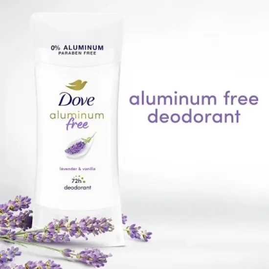 Dove Beauty Lavender & Vanilla Deodorant Stick - Aluminum-Free 2.6oz image {2}