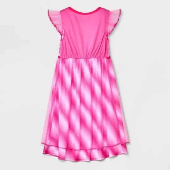 Toddler Girls' Barbie Printed NightGown - Pink image {1}