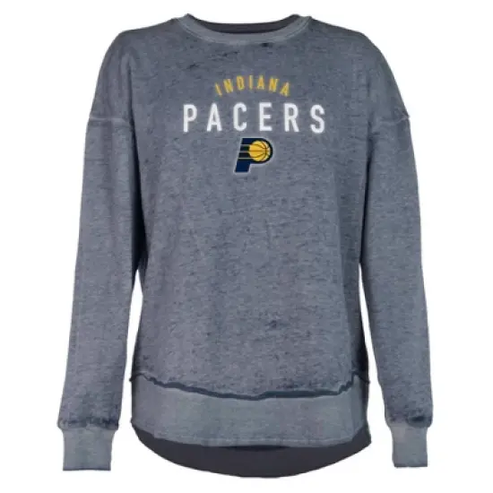 NBA Indiana Pacers Women's Burnout Crew Neck Fleece Sweatshirt image {4}