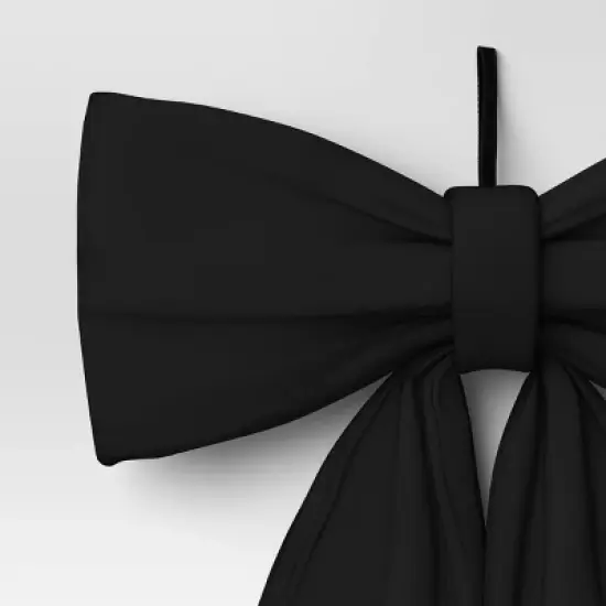 14" Large Bow Halloween Decorative Prop Black - Hyde and EEK! Boutique&trade; image {2}