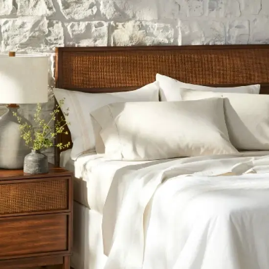 Wood & Cane Transitional Headboard - Hearth & Hand&trade; with Magnolia image {1}