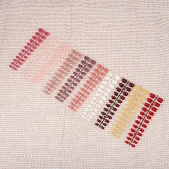 Unique Bargains Women's Beautiful Fake Nails Assorted Color 240-pieces Per Set image {4}